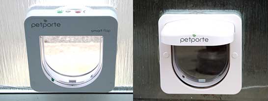 The PetPorte as seen from the inside and outside The PetPorte as seen from the inside and outside