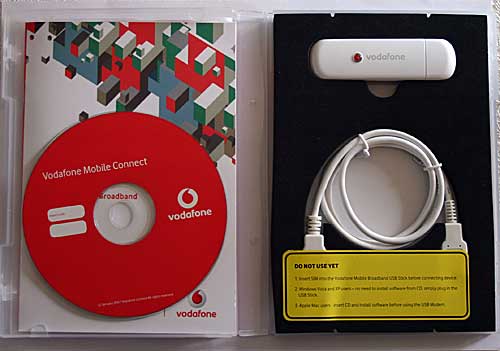 Vodafone USB Stick 3G Broadband Modem Vodafone USB Stick 3G Broadband Modem