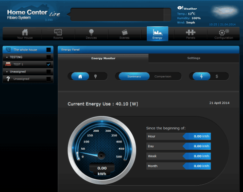 TKB TZ88E Wall Plug Socket Power Meter on Fibaro HC2